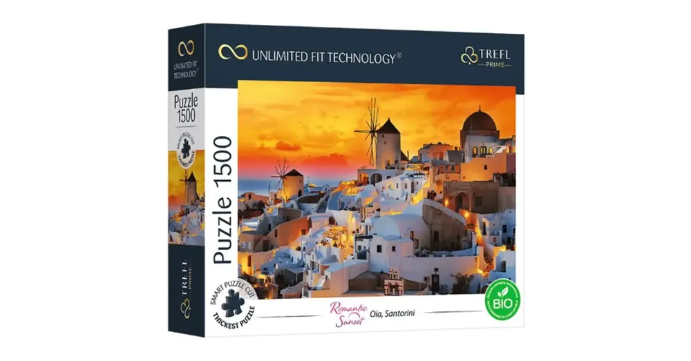 Romantikus naplemente, Oia, Santorini 1500 db-os puzzle – Trefl Biztonságos fizetés