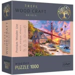 Wood Craft Naplemente a Golden Gate-nél fa puzzle 1000 db-os – Trefl Különleges ajánlat