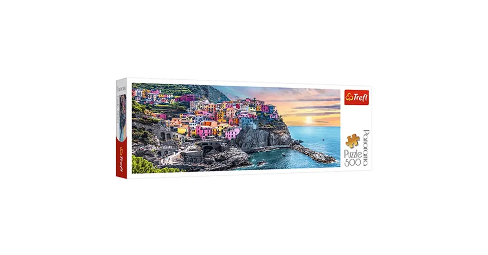 Vernazza napnyugtakor, Olaszország Panoráma puzzle 500 db-os – Trefl Szuper akció