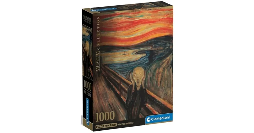 Árengedmény Munch A sikoly Museum Collection 1000 db-os puzzle poszterrel – Clementoni