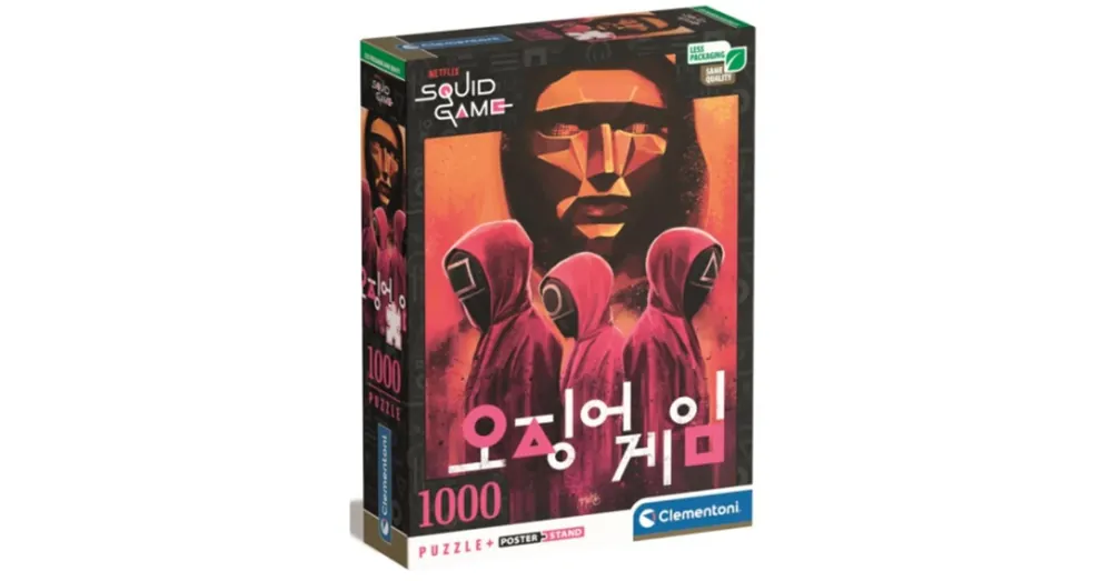 Olcsó Squid Game – Nyerd meg az életed 1000 db-os puzzle poszterrel – Clementoni
