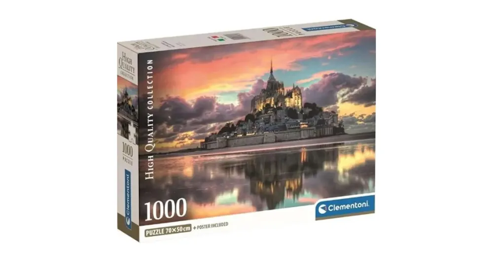 Rendeld meg most A csodálatos Mont Saint-Michel HQC 1000 db-os puzzle poszterrel – Clementoni