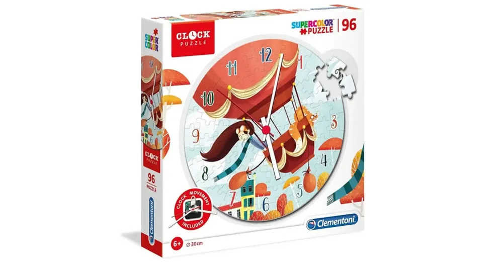 Biztonságos vásárlás Hőlégballon a szélben 96 db-os puzzle óra – Clementoni