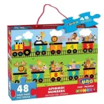 Szuper ajánlat Vidám számok 48 db-os puzzle szőnyeg 90×60 cm