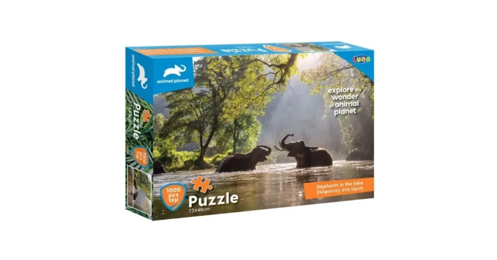 Animal Planet Elefántok a tóban 1000 db-os puzzle Utolsó esély