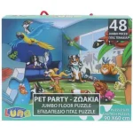 Biztonságos vásárlás Állati party 48 db-os padló puzzle 60×90 cm