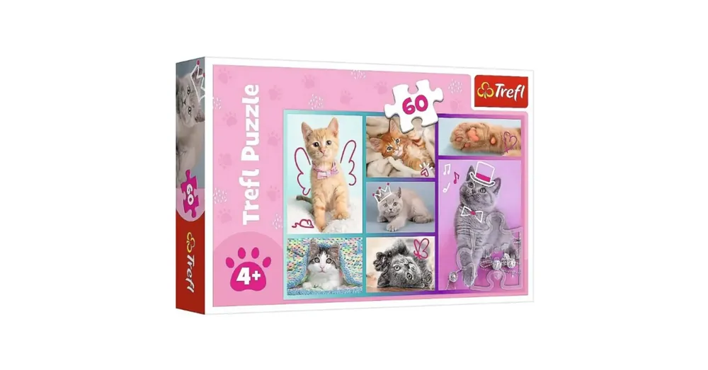 Aranyos cicák 60 db-os puzzle – Trefl Biztonságos vásárlás