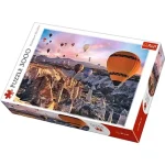 Akciós ár Hőlégballonnal Kappadókia felett, Törökország 3000 db-os prémium puzzle – Trefl