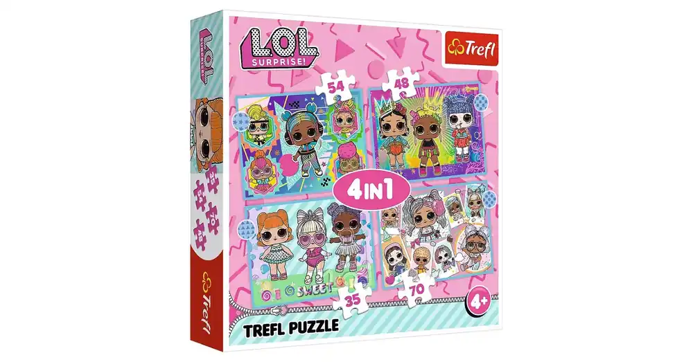 Azonnal elérhető L.O.L Surprise babák 4 az 1-ben puzzle – Trefl