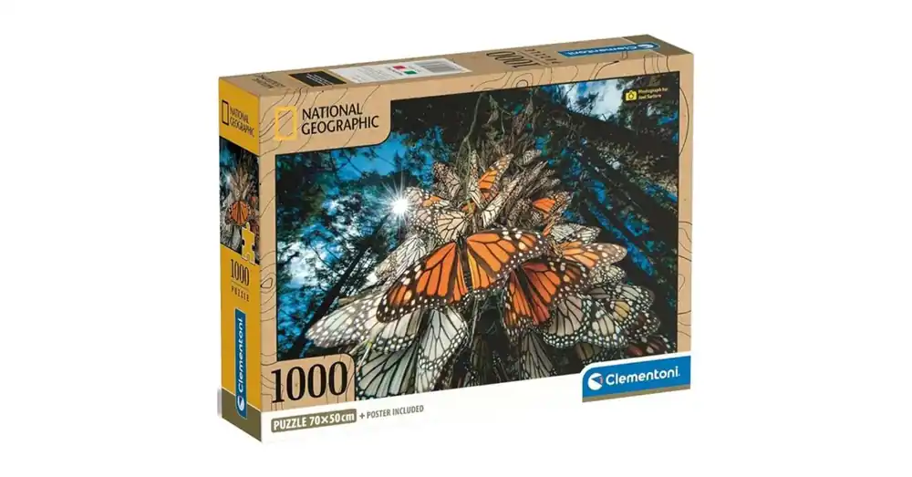 National Geographic – Csodálatos pillangók 1000 db-os puzzle – Clementoni Különleges ajánlat