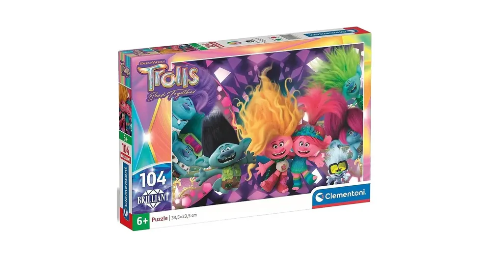 Expressz kézbesítés Trollok 3. 104 db-os Brilliant color puzzle – Clementoni