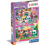 Akciós ár Super Kitties 2×20 db-os Supercolor puzzle – Clementoni