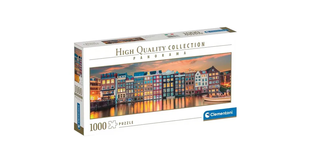 Színes Amszterdam HQC 1000 db-os Panoráma puzzle – Clementoni Azonnali szállítás