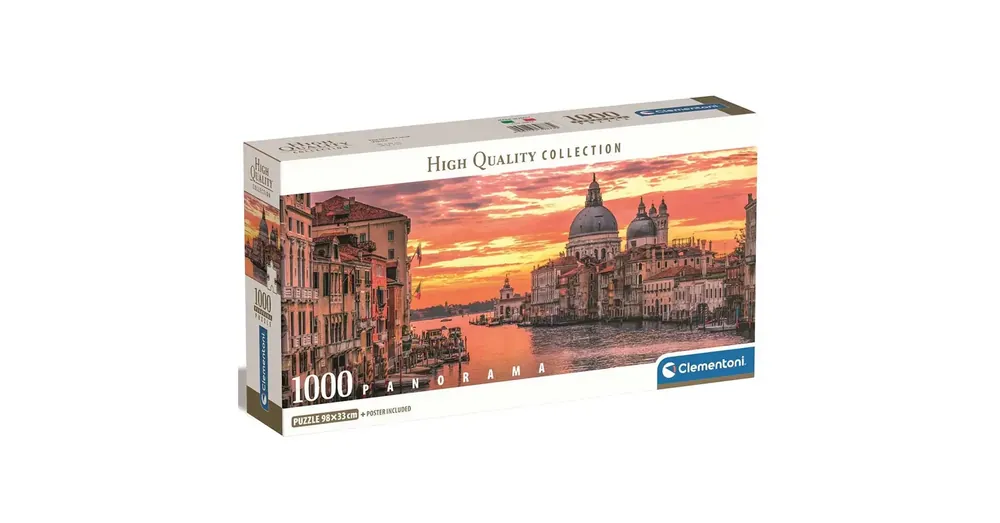 Canal Grande, Velence 1000 db-os HQC panoráma puzzle 98×33 cm – Clementoni Szuper ajánlat
