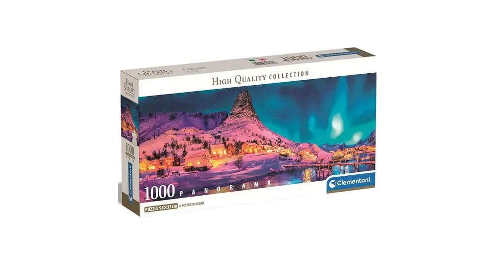 Színes téli éjszaka 1000 db-os HQC panoráma puzzle 98×33 cm – Clementoni Biztonságos fizetés