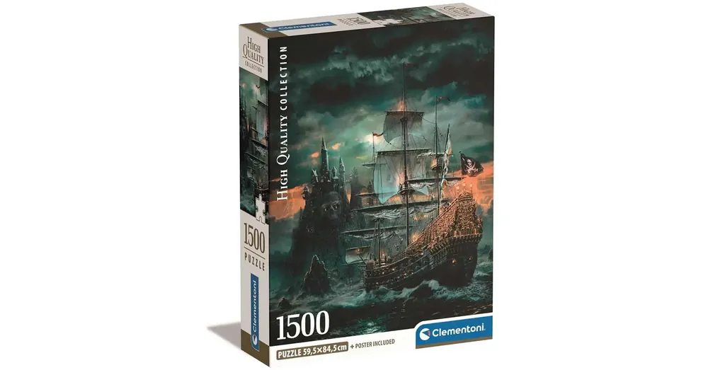 Népszerű Kalózhajó 1500 db-os HQC puzzle 59,5×84,5 cm – Clementoni