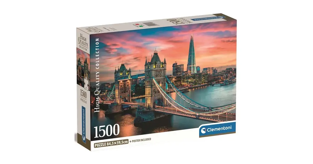 Londoni alkonyat 1500 db-os HQC puzzle 84,5×59,5 cm – Clementoni Árcsökkenés