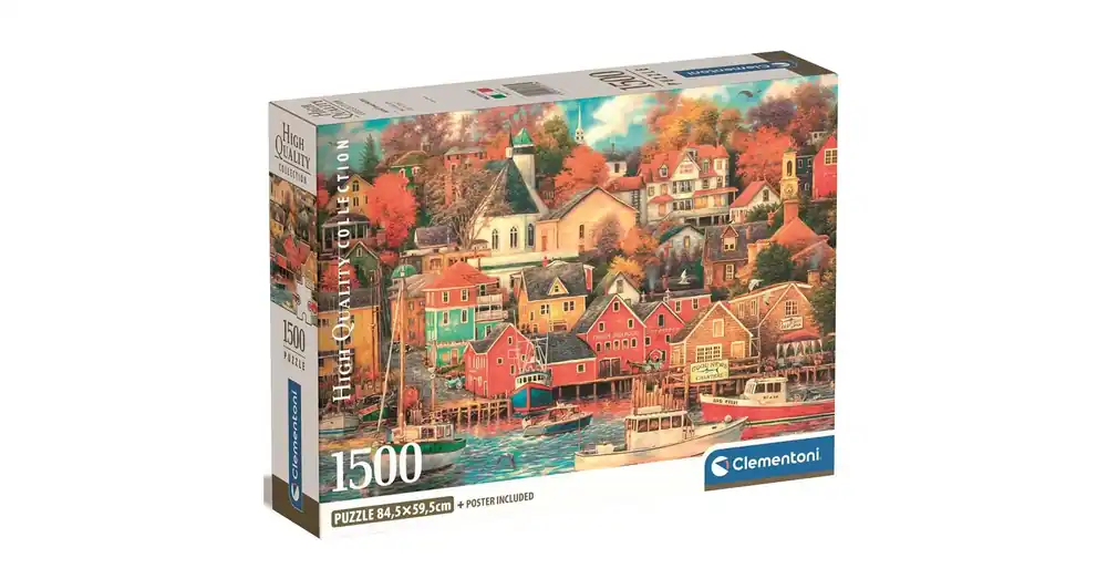 Kikötőváros 1500 db-os HQC puzzle 84,5×59,5 cm – Clementoni Legjobb ár