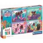 Ariel a kis hableány 4 az 1-ben 12, 16, 20 és 24 db-os puzzle – Clementoni Kedvezmény