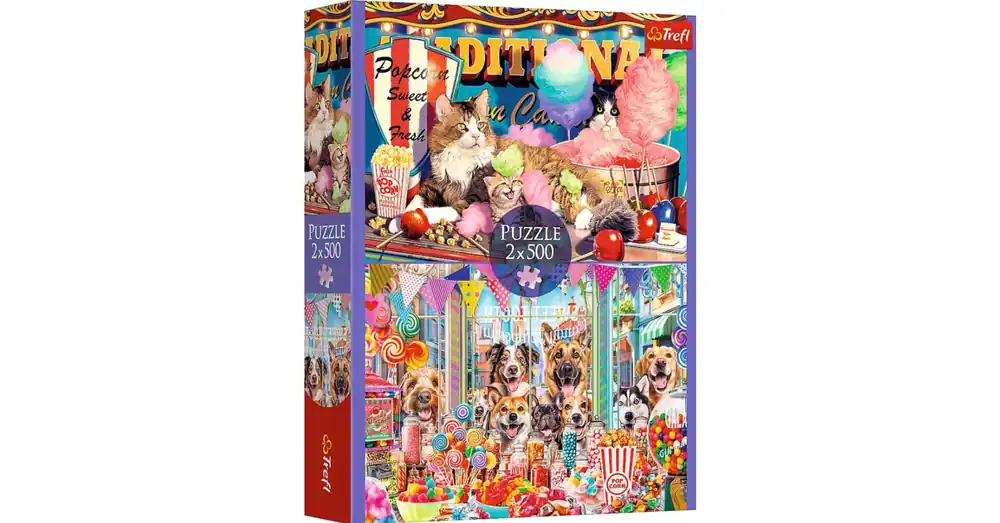 Legkelendőbb Édesszájú állatok 2×500 db-os puzzle – Trefl
