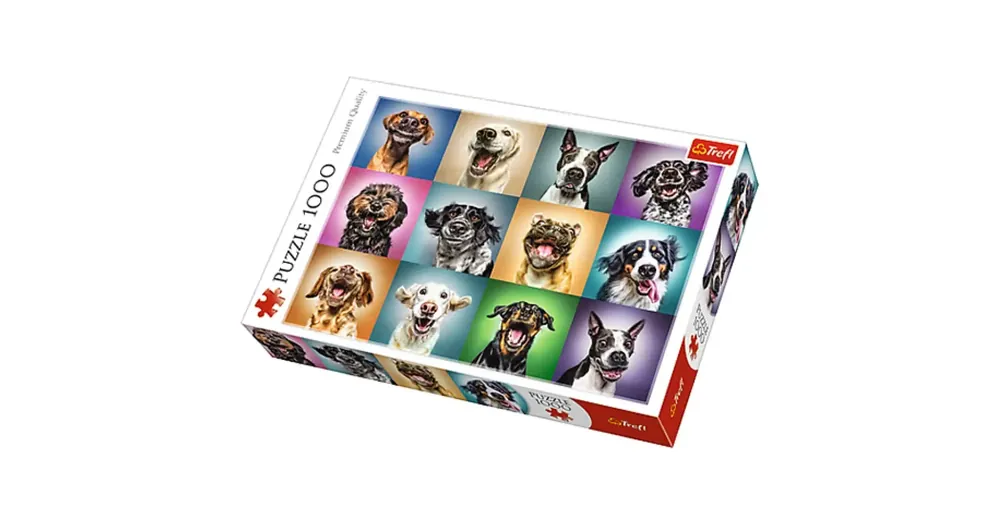 Biztonságos fizetés Vicces kutya portrék 1000 db-os Puzzle – Trefl