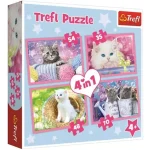 Vicces cicák 4 az 1-ben 70–54–48–35 db-os puzzle – Trefl Korlátozott ajánlat