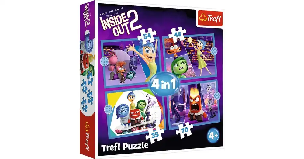 Inside Out 2 Agymanók 4 az 1-ben puzzle – Trefl Akció