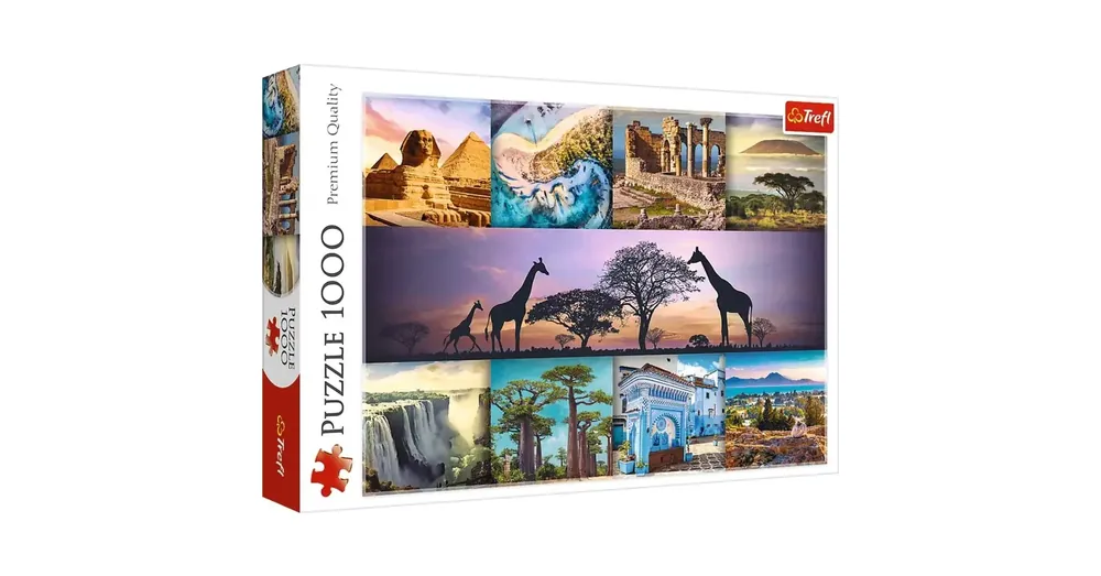 Akció Afrika kollázs 1000 db-os HQ puzzle kirakó – Trefl