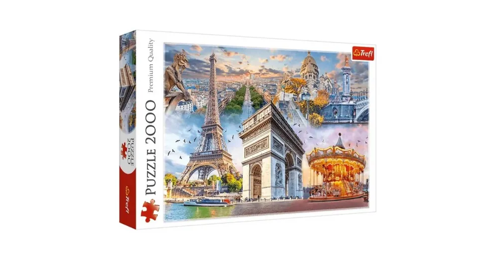A legfontosabb látnivalók Párizsban, Franciaország 2000 db-os puzzle – Trefl Különleges ajánlat