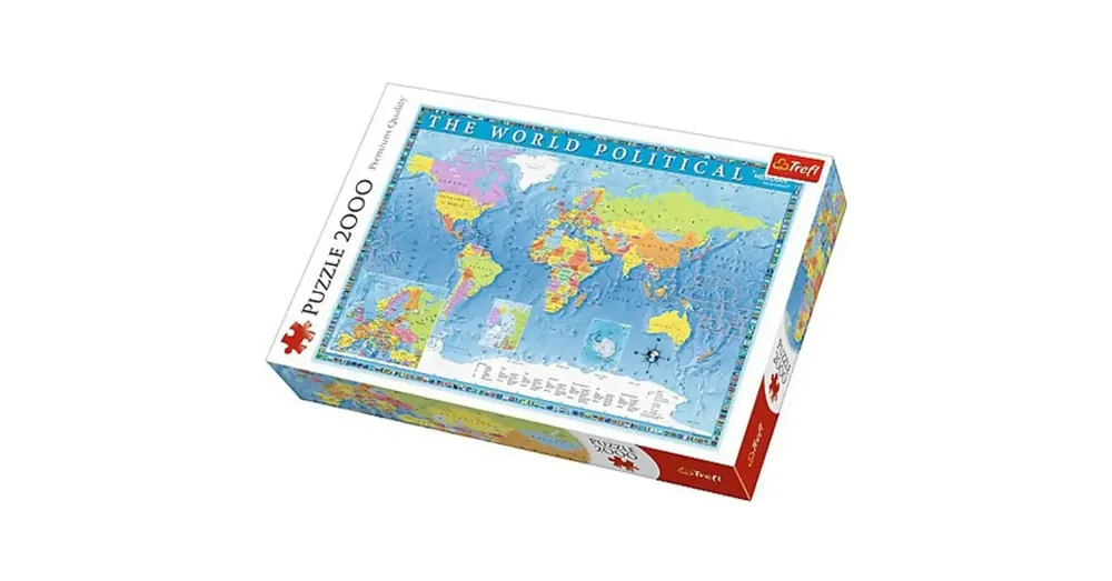 A világ politikai térképe 2000 db-os puzzle – Trefl Ne maradj le