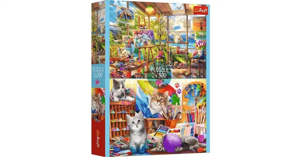 Gyors szállítás A festészet művészete 2×500 db-os puzzle – Trefl