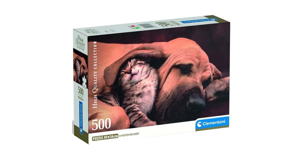 Cica és kutya, HQC 500 darabos puzzle – Clementoni Legkelendőbb