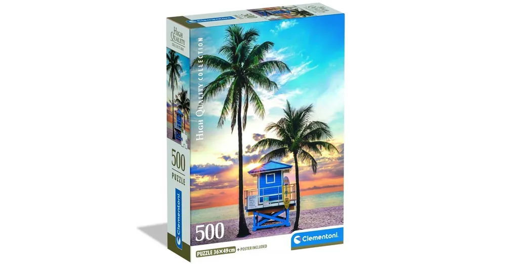 Miami Beach, Florida HQC 500 darabos puzzle – Clementoni Gyors kiszállítás