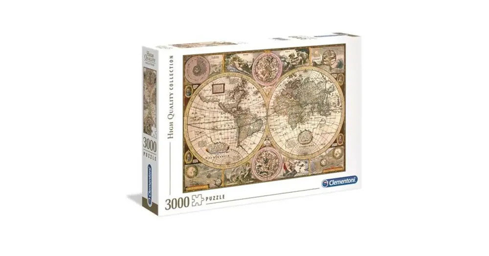 Szezonális akció Antik világtérkép HQC 3000 db-os puzzle – Clementoni