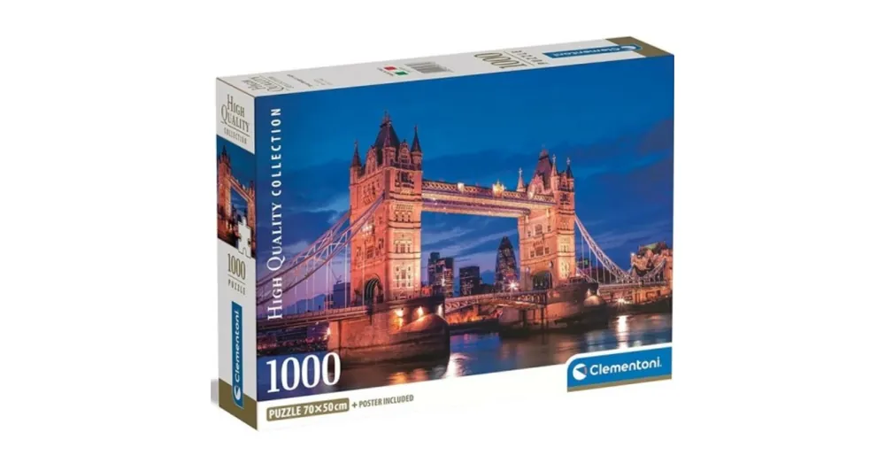 Ne maradj le Tower Bridge éjjel HQC 1000 db-os puzzle poszterrel – Clementoni