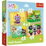 Akciós ár Ismerd meg Milot és barátait 4az1-ben puzzle szett – Trefl