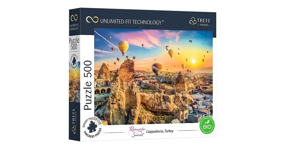Szuper akció Kappadókia, Törökország Csodás naplemente 500 db-os UFT puzzle – Trefl