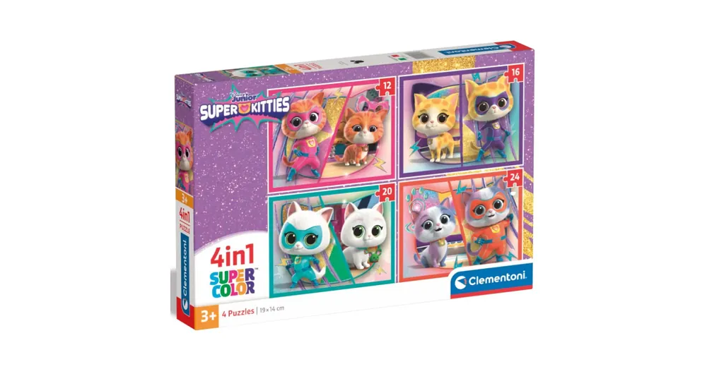 Gyors kiszállítás SzuperCicák 4 az 1-ben 12, 16, 20 és 24 db-os puzzle – Clementoni
