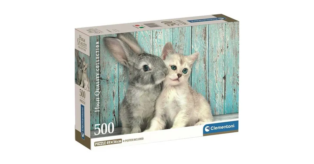Biztonságos vásárlás Cica és nyuszi barátsága HQC 500 db-os Compact puzzle – Clementoni