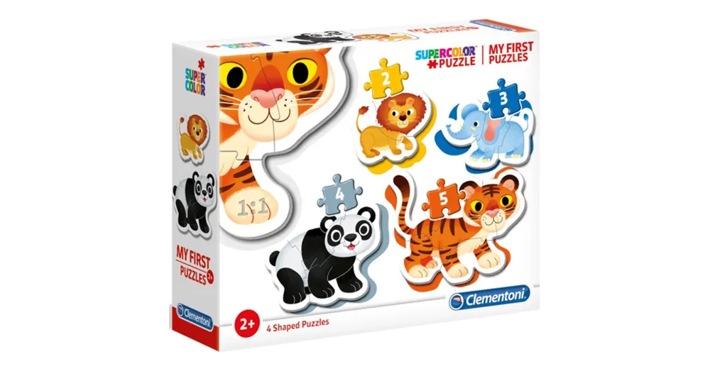 Vadállatok 4 az 1-ben Supercolor formapuzzle – Clementoni Biztonságos vásárlás