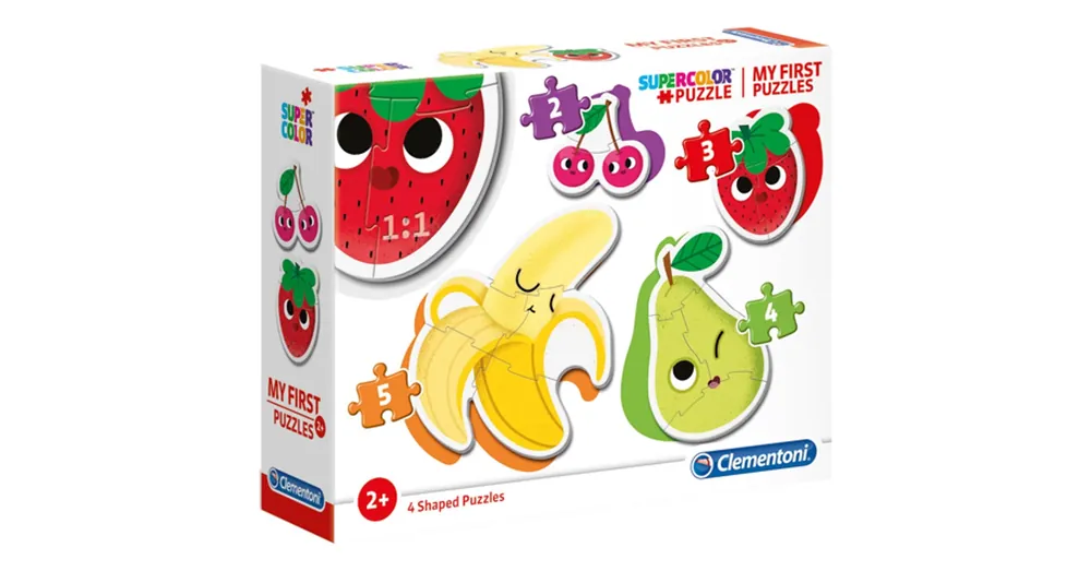 Alacsony ár Gyümölcsök 4 az 1-ben Supercolor formapuzzle – Clementoni