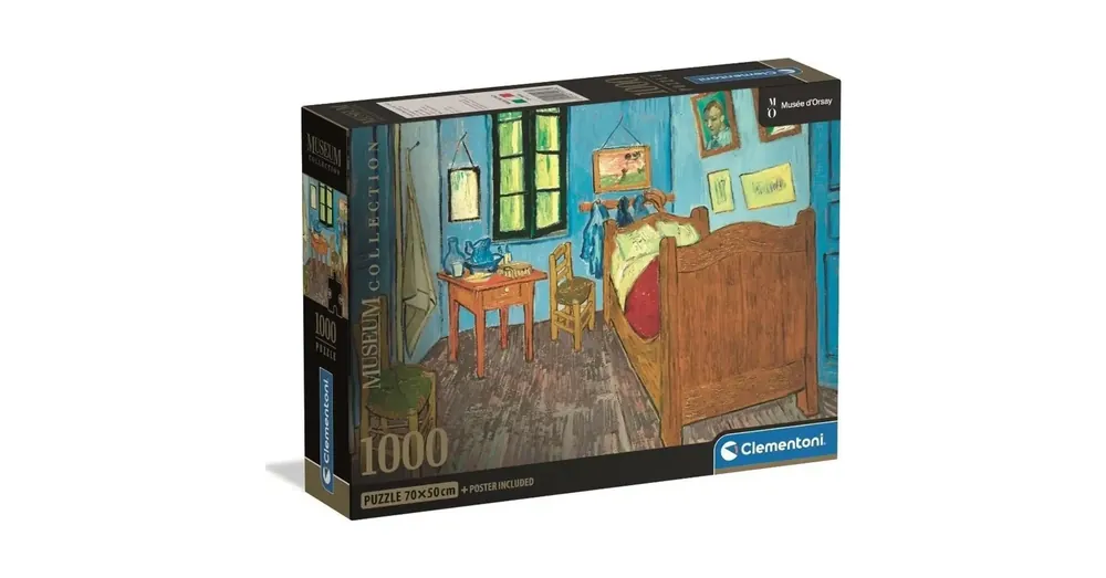 Museum Collection Van Gogh – Van Gogh szobája Arles-ban 1000 db-os puzzle poszterrel – Clementoni Árcsökkenés