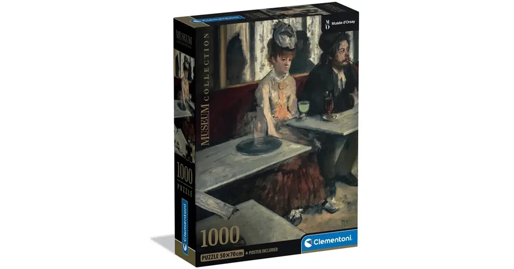 Alacsony ár Museum Collection Edgar Degas – Egy kávézóban 1000 db-os puzzle poszterrel – Clementoni