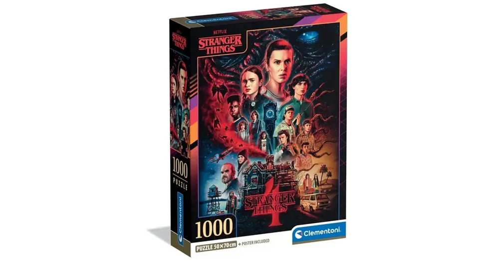 Akció Stranger Things 4. évad 1000 db-os puzzle poszterrel – Clementoni