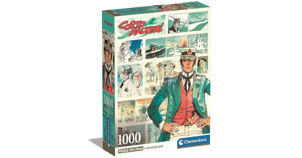 Biztonságos vásárlás Corto Maltese képregényes HQC 1000 db-os puzzle poszterrel – Clementoni
