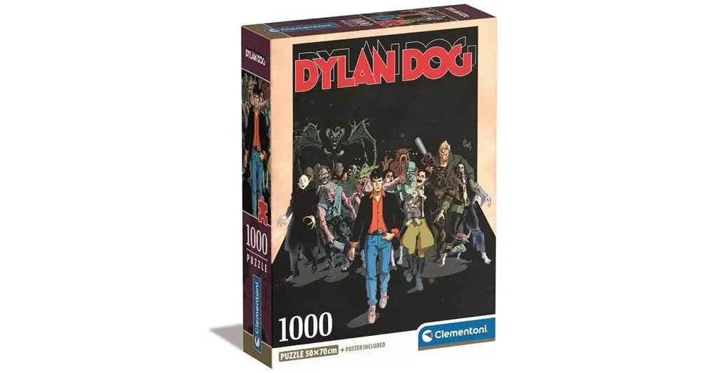 Dylen Dog képregényes HQC 1000 db-os puzzle poszterrel – Clementoni Outlet