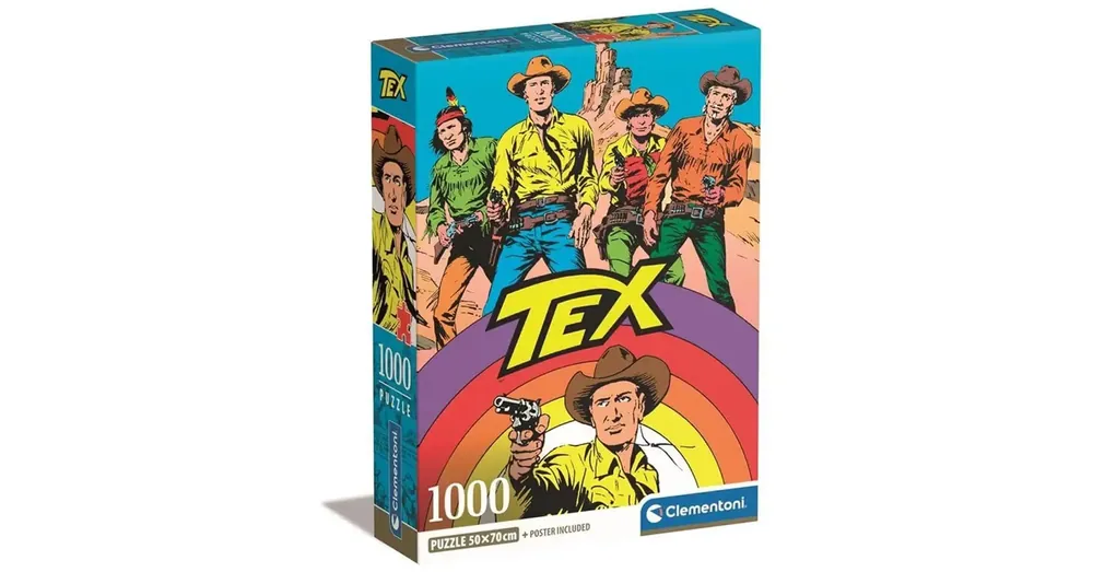Tex képregényes HQC 1000 db-os puzzle poszterrel – Clementoni Biztonságos fizetés