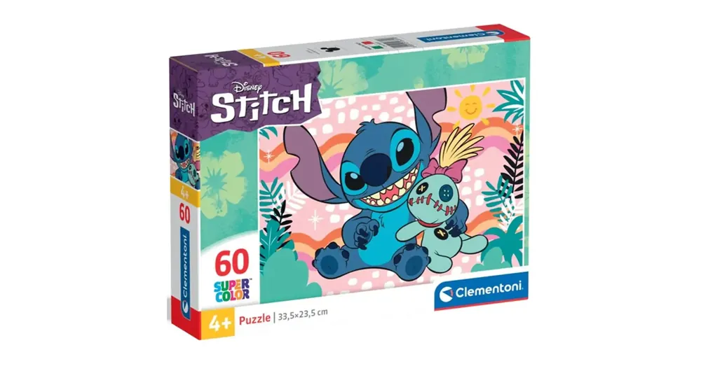Nézd meg most Lilo és Stitch Scrump plüssel 60 db-os supercolor puzzle – Clementoni