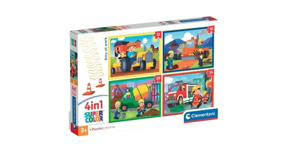 Expressz szállítás Noli elfoglalt 4az1-ben Supercolor puzzle – Clementoni