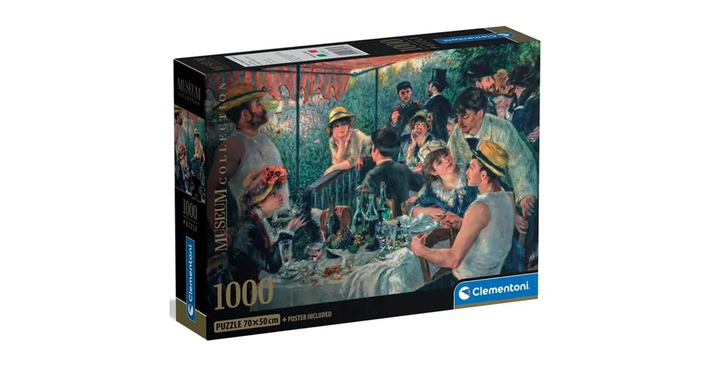 Museum Collection Renoir – A csónakos társaság ebédje HQC 1000 db-os puzzle poszterrel – Clementoni Biztonságos fizetés